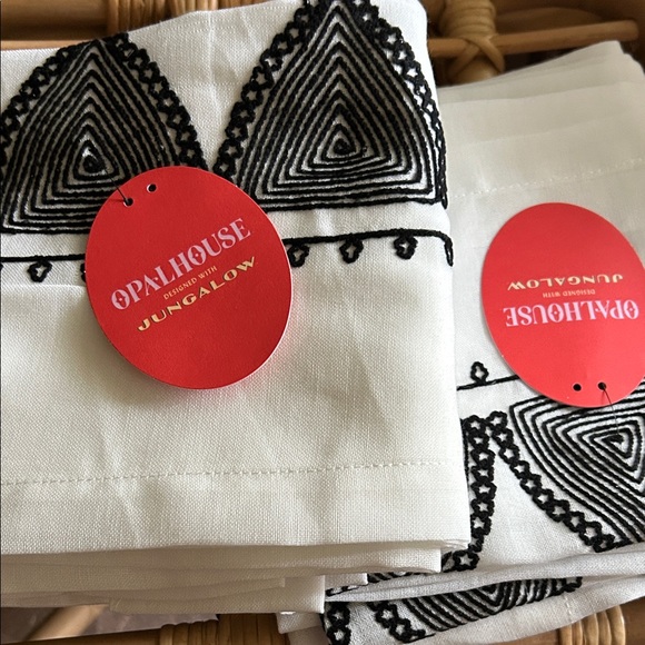 Opalhouse Jungalow Set of 2 Diamond Border Panels. 63”H x 54” W . - Picture 2 of 4